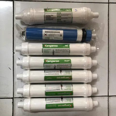 Bộ 7 Lõi Lọc Kangaroo 3456789 - Lõi Đúc, Màng RO, FIR+, OrpH+, HypH+, Mineral+, Nano Carbon+ - Hàng Chính Hãng, Giải Pháp Nước Sạch