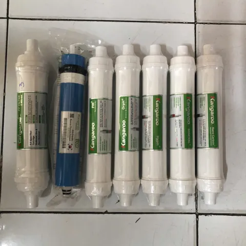 Bộ 7 Lõi Lọc Kangaroo 3456789 - Lõi Đúc, Màng RO, FIR+, OrpH+, HypH+, Mineral+, Nano Carbon+ - Hàng Chính Hãng, Giải Pháp Nước Sạch