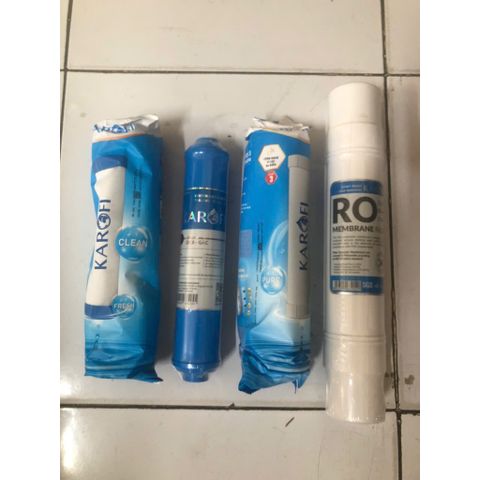 Combo 4 Lõi Lọc Nước Karofi 1234 cho Model E8RO - Hiệu Suất Cao, Lọc Độc Tố, Cải Thiện Chất Lượng Nước Hàng Ngày