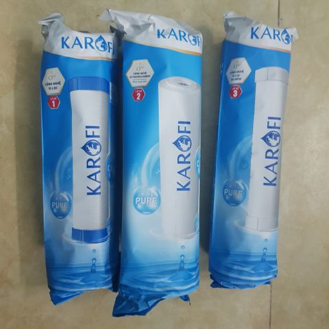 Lõi Lọc Nước KAROFI Smax Duo 1,2,3 - Hàng Chính Hãng, Bảo Vệ Màng Lọc RO, Lọc Cặn Bẩn, Gỉ Sét, Bọ Gậy, Chất Lượng Cao