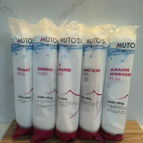 Bộ 5 Lõi Lọc Nước Chức Năng MUTOSI 56789 - Lõi Chính Hãng Bổ Sung Khoáng Chất Tốt Cho Sức Khỏe