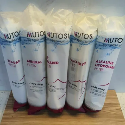 Bộ 5 Lõi Lọc Nước Chức Năng MUTOSI 56789 - Lõi Chính Hãng Bổ Sung Khoáng Chất Tốt Cho Sức Khỏe