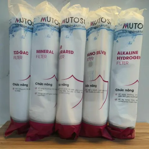Bộ 5 Lõi Lọc Nước Chức Năng MUTOSI 56789 - Lõi Chính Hãng Bổ Sung Khoáng Chất Tốt Cho Sức Khỏe