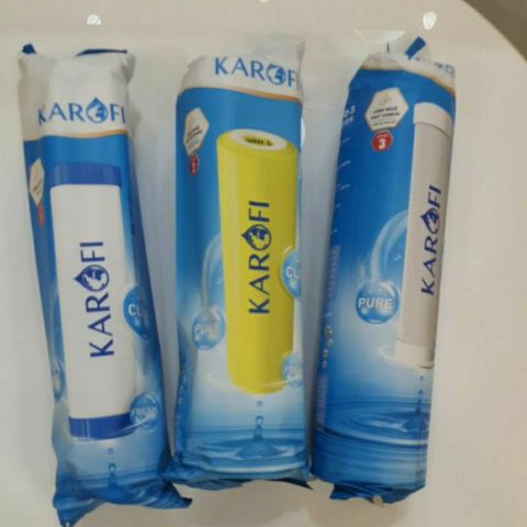 Bộ 3 Lõi Lọc Nước Karofi 123 Chính Hãng - Lọc Nước Giếng, Nước Phèn, Đá Vôi, Bảo Vệ Sức Khỏe Gia Đình
