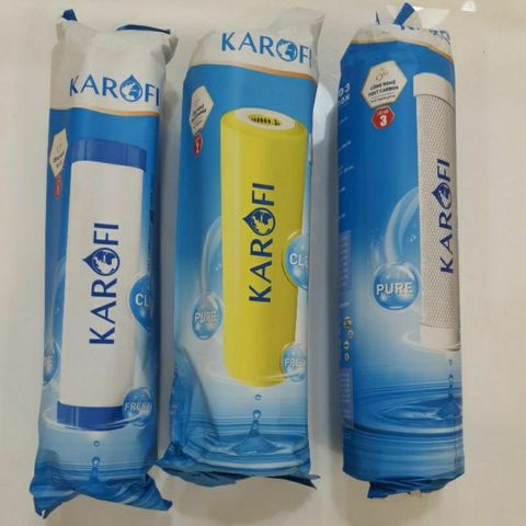 Bộ 3 Lõi Lọc Nước Karofi 123 Chính Hãng - Lọc Nước Giếng, Nước Phèn, Đá Vôi, Bảo Vệ Sức Khỏe Gia Đình