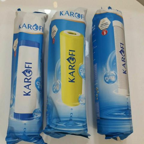 Bộ 3 Lõi Lọc Nước Karofi 123 Chính Hãng - Lọc Nước Giếng, Nước Phèn, Đá Vôi, Bảo Vệ Sức Khỏe Gia Đình