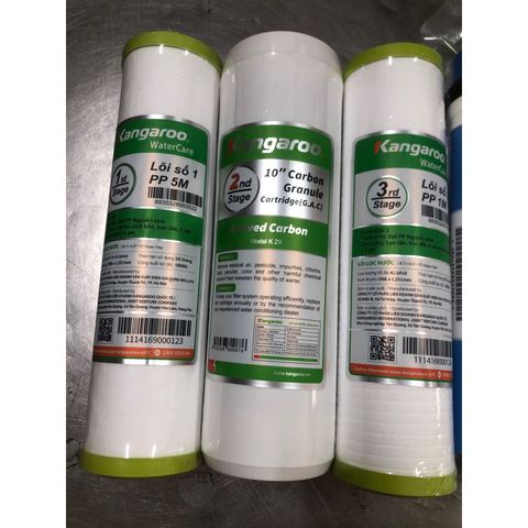 Trọn bộ 8 Lõi Lọc Nước Kangaroo 12345678 - Tích Hợp Công Nghệ Lọc Sạch Vi Khuẩn & Cung Cấp Khoáng Chất Chính Hãng
