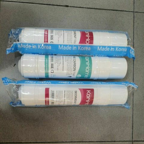 Combo 3 Lõi Lọc Nước Korihome Chính Hãng - 2 Lõi Sediment & 1 Lõi Precarbon Chất Lượng Cao từ Hàn Quốc