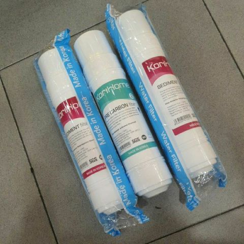 Combo 3 Lõi Lọc Nước Korihome Chính Hãng - 2 Lõi Sediment & 1 Lõi Precarbon Chất Lượng Cao từ Hàn Quốc