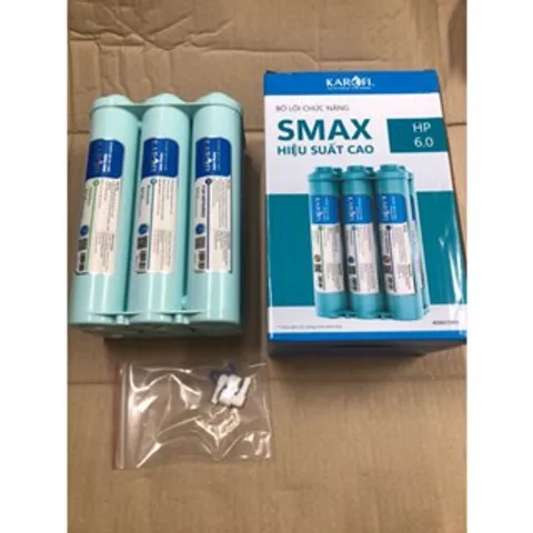 Bộ Lõi Smax KAROFI HP 6.0 - Lõi Lọc Nước Hiệu Suất Cao, Chống Nhiễm Khuẩn, Tăng Khoáng Chất, Hàng Chính Hãng