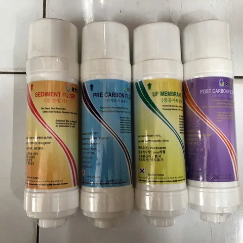 Bộ 4 Lõi Lọc Nước 1234 RYO - Thay Thế Máy Nóng Lạnh RP100H, RP102BH - Lọc Sạch Vi Khuẩn, Tạp Chất, Giữ Khoáng Chất Tốt