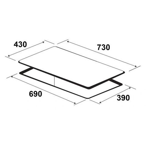 Bếp điện từ Kaff KF-FL105IC 2 bếp, mặt kính crystal bền, điều khiển cảm ứng, công nghệ Inverter tiết kiệm điện, xuất xứ Malaysia
