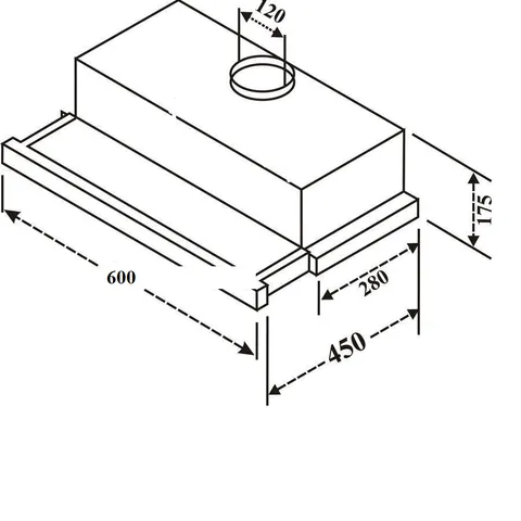 Máy Hút Mùi Âm Tủ Kaff KF TL60H/TL70H/TL80H - Chất Liệu Kính Inox Sang Trọng, Công Suất 750m³/h, Bảo Hành 3 Năm Chính Hãng