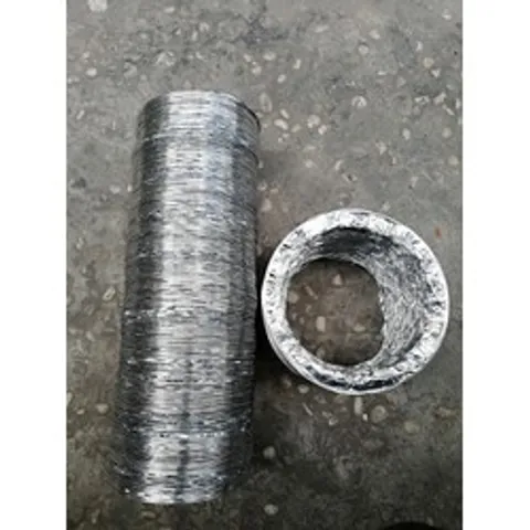 Ống Gió Bạc Phi 120 - Chiều Dài 2 Mét, Thông Khói, Thông Khí, Dùng Cho Bếp, Nhà Xưởng, Thiết Bị Thông Gió, Chịu Nhiệt Tối Đa 150°C