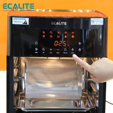 Nồi Chiên Không Dầu Ecalite EL-AF15 - Dung Tích 15L, Công Nghệ Rapid Air, Điều Khiển Cảm Ứng, Bảo Hành 12 Tháng