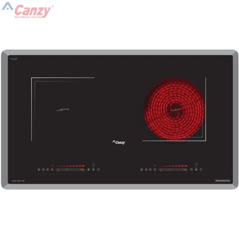 Bếp từ đôi Canzy CZ-ML757I - Mặt kính Vitro Ceramic, tiết kiệm điện năng, điều khiển cảm ứng, 2 vùng nấu, tính năng an toàn cao cấp