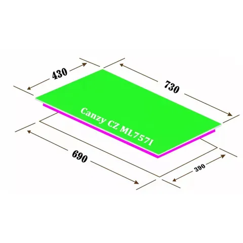 Bếp từ đôi Canzy CZ-ML757I - Mặt kính Vitro Ceramic, tiết kiệm điện năng, điều khiển cảm ứng, 2 vùng nấu, tính năng an toàn cao cấp