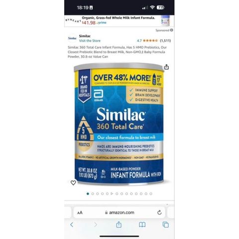 Sữa Similac Pro-HMO 360 Hộp Thiếc 874gr - Dinh Dưỡng Tăng Cân, Tăng Cường Miễn Dịch Cho Bé, Hộp Lớn Tiết Kiệm