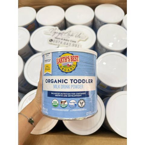 Sữa bột Earth’s Best Xanh Organic 100% bò sạch, tăng cường đề kháng, trí não, cân nặng - Hỗ trợ phát triển toàn diện cho bé