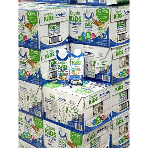 Sữa Khỉ Orgain Kids Protein Hữu Cơ - Thùng 12/24 Hộp Dinh Dưỡng Cao Cấp, Giúp Bé Phát Triển Khỏe Mạnh, Không Táo Bón
