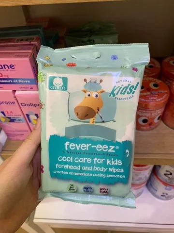 GIẤY LAU HẠ SỐT FEVER-EEZ DÀNH CHO BÉ
