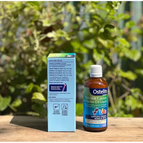 Canxi nước Ostelin Kids milk calcium & vitamin D3 liquid 90ml