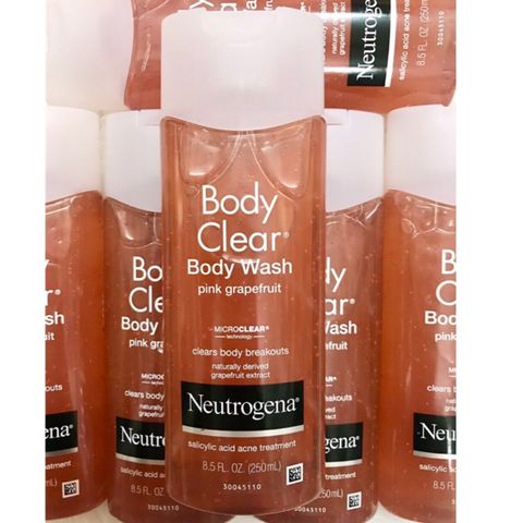 Sữa Tắm Loại Bỏ Mụn Lưng Hương Bưởi Neutrogena Body Clear Body Wash Pink Grapefruit - 250ml