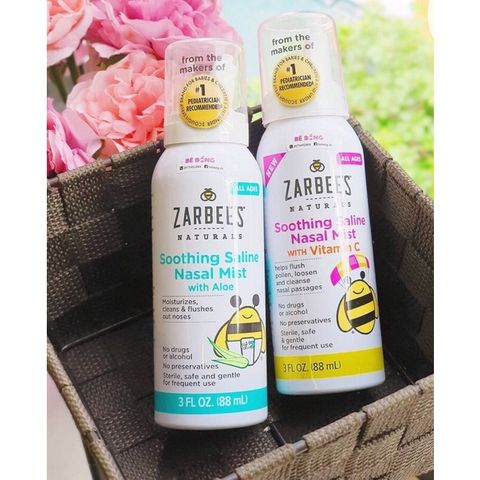 Xịt Mũi Vô Trùng Boogie Mist Zarbee’s - 100% Thiên Nhiên, An Toàn Cho Bé, Diệt Khuẩn, Chăm Sóc Mũi Họng Gia Đình