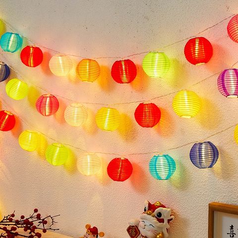 Combo 10/20 Lồng Đèn Vải Mini 7.5cm - Trang Trí Noel, Tết, Nhà Cửa, Sân Vườn - Nhiều Màu Sắc Rực Rỡ, Dễ Dàng Treo Ngoài Trời