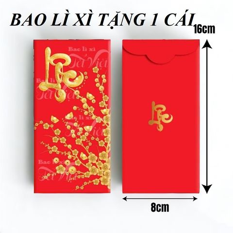 Set 50/100 Bao Lì Xì Đỏ Mừng Tuổi - Giấy Dày Tươi Sáng, Nhiều Mẫu Đẹp Cho Tết Nguyên Đán - Quà Tặng May Mắn Năm Mới