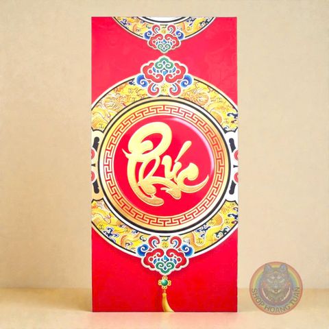 Set 50/100 Bao Lì Xì Truyền Thống Phúc Lộc Tài - Bao Lì Xì Tết Nguyên Đán Cao Cấp, Quà Tặng May Mắn