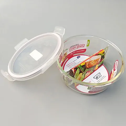 Hộp Thủy Tinh Chịu Nhiệt 2 Ngăn LocknLock LLG861D 900ml - Đựng Thực Phẩm An Toàn, Chịu Nhiệt Lên Đến 400°C, Dễ Dàng Sử Dụng Trong Lò Vi Sóng