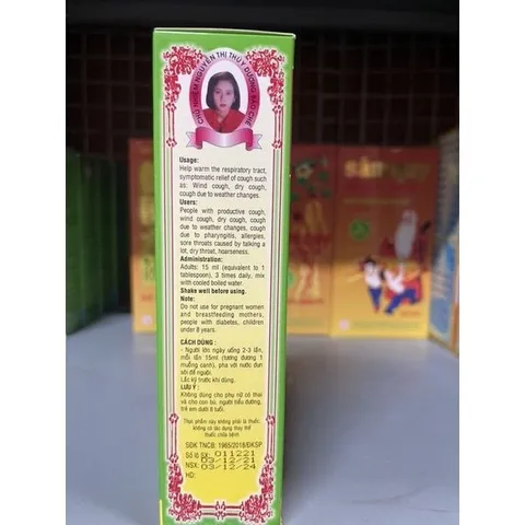 Siro Ho Vinh Quang 280ML - Thực Phẩm Chức Năng Giảm Ho, Dịu Họng Cho Người Lớn, Hỗ Trợ Hô Hấp Khoe Mạnh