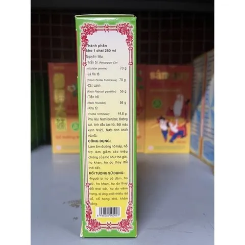 Siro Ho Vinh Quang 280ML - Thực Phẩm Chức Năng Giảm Ho, Dịu Họng Cho Người Lớn, Hỗ Trợ Hô Hấp Khoe Mạnh