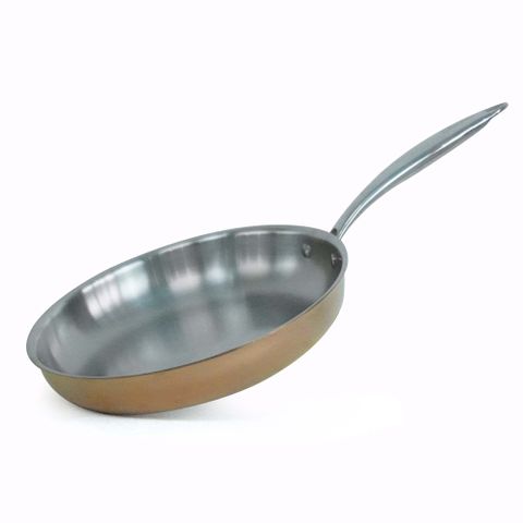 Chảo Inox Ciwete Royal Knight 20cm/24cm/28cm - Chảo Bếp Từ Màu Vàng Đồng Sang Trọng, An Toàn và Bền Bỉ