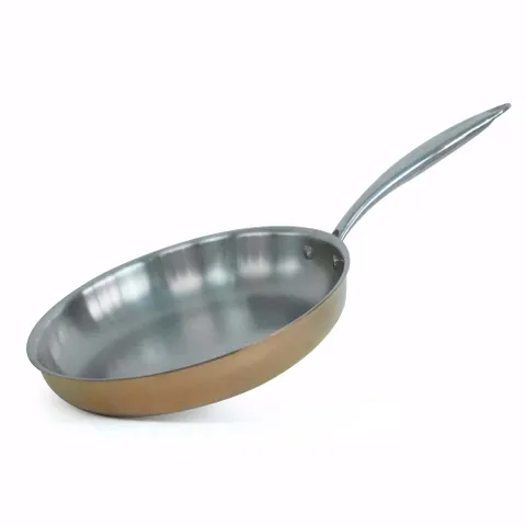 Chảo Inox Ciwete Royal Knight 20cm/24cm/28cm - Chảo Bếp Từ Màu Vàng Đồng Sang Trọng, An Toàn và Bền Bỉ