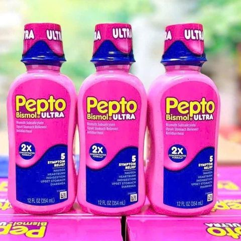 Siro Hỗ Trợ Tiêu Hóa Dạ Dày Pepto Bismol Ultra 354ml - Giúp Giảm Buồn Nôn, Đau Bụng, Khó Tiêu Cho Người Lớn và Trẻ Em Từ 12 Tuổi