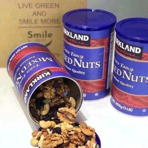 Hạt Sấy Hỗn Hợp Kirkland Mixed Nuts 453g - Dinh Dưỡng Cao Cấp, Giàu Chất Xơ, Protein, Ngon và Tiện Lợi Cho Sức Khỏe