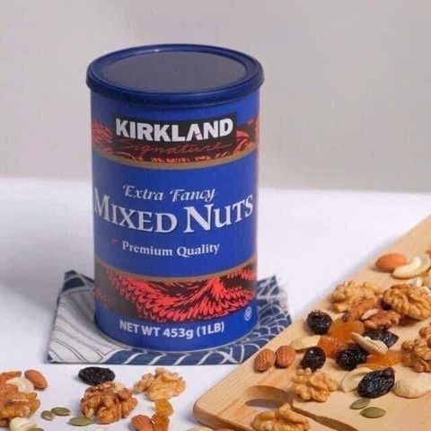Hạt Sấy Hỗn Hợp Kirkland Mixed Nuts 453g - Dinh Dưỡng Cao Cấp, Giàu Chất Xơ, Protein, Ngon và Tiện Lợi Cho Sức Khỏe