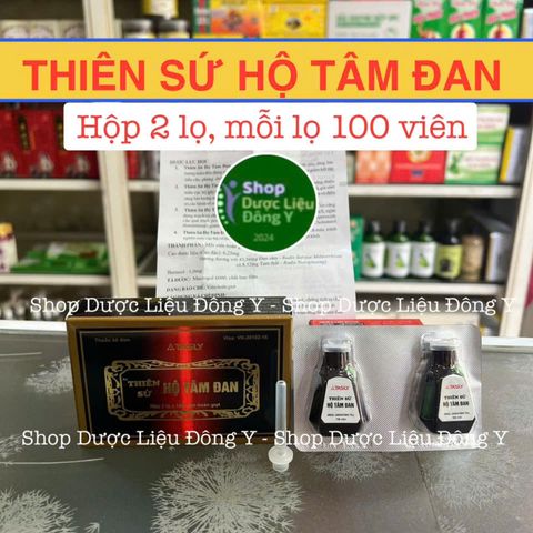 Viên uống Thiên Sứ Hộ Tâm Đan - Hỗ trợ tăng lưu lượng máu, cải thiện sức khỏe tim mạch (2 lọ x 100 viên)