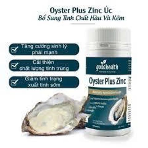 Tinh Chất Hàu Úc Oyster Plus Zinc Goodhealth - Hỗ Trợ Sức Khỏe Sinh Lý và Tăng Cường Đề Kháng - 60 Viên