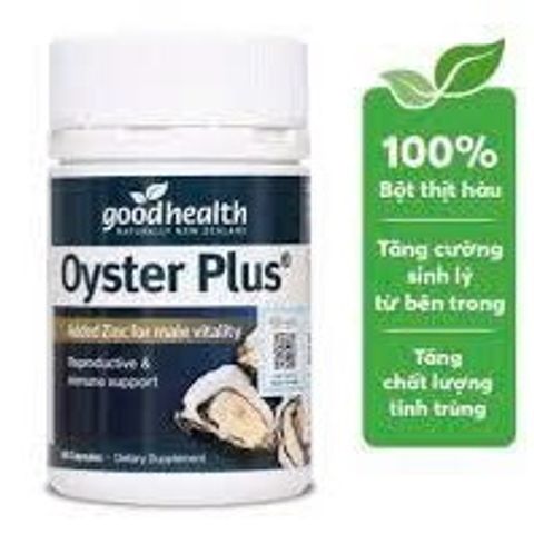 Tinh Chất Hàu Oyster Plus Goodhealth New Zealand 60 Viên - Tăng Cường Sức Khỏe Sinh Lý, Hỗ Trợ Hệ Miễn Dịch Tốt Nhất