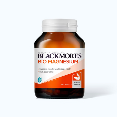 Viên Uống Bổ Sung Magie Blackmores Bio Magnesium 100 Viên - Hỗ Trợ Giảm Cơ Bắp Căng, Ngủ Sâu, Nhập Khẩu Úc