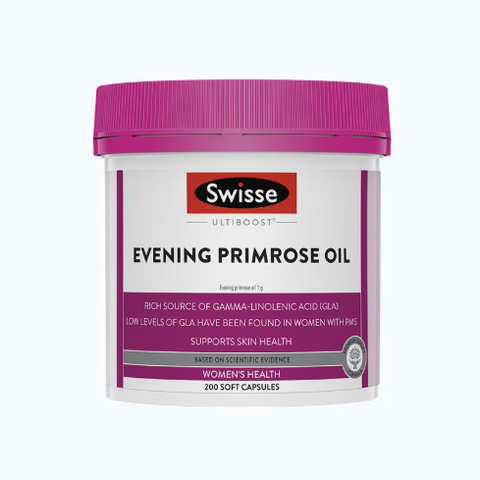 Viên Uống Tinh Dầu Hoa Anh Thảo Swisse Ultiboost Evening Primrose Oil - 200 Viên Hỗ Trợ Cân Bằng Nội Tiết Tố, Giảm Khó Chịu Tiền Kinh Nguyệt