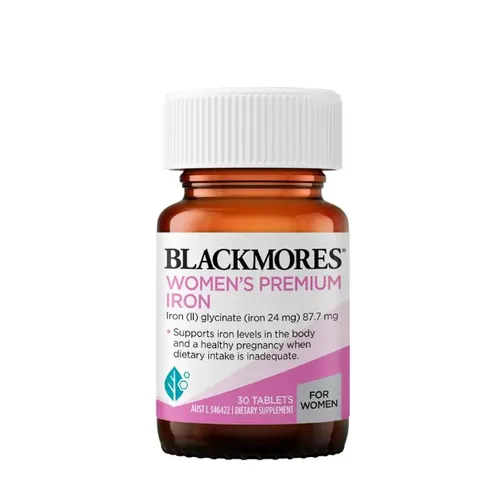 Viên bổ sung sắt Blackmores Pregnancy Iron 30 viên - Hỗ trợ sức khỏe mẹ bầu, giảm mệt mỏi, an toàn, dễ nuốt