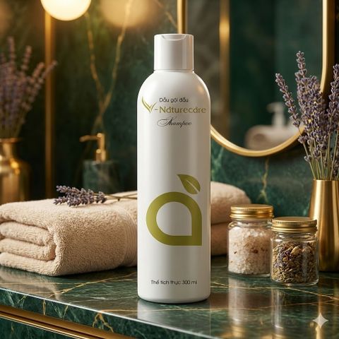 Dầu Gội V-Naturecare 300ml - Chăm Sóc Tóc Tự Nhiên, Giảm Gãy Rụng, Dưỡng Ẩm Mềm Mượt, Không Chứa Hóa Chất Độc Hại