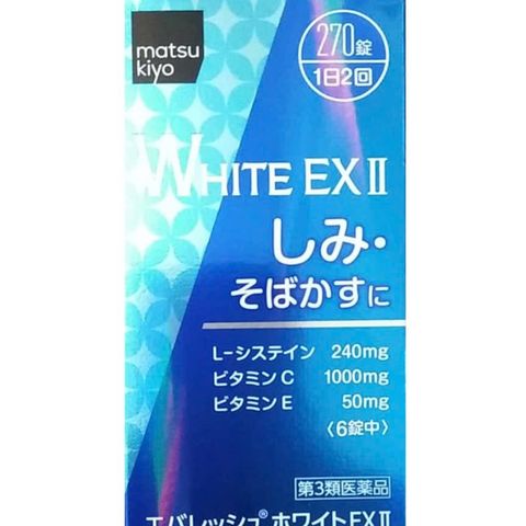 Viên uống trắng da White Ex II Nhật Bản - 270 viên cải thiện nám, làm sáng da và chăm sóc sắc đẹp từ bên trong