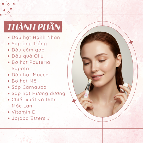 Son Dưỡng Môi Vnaturecare 2,7g - Dưỡng Ẩm Tự Nhiên, Bảo Vệ Môi Khỏi Nứt Nẻ, Phù Hợp Cho Nam Nữ