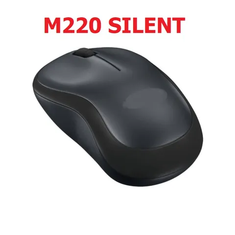 Chuột Không Dây M220 Silent - Chuột Văn Phòng Không Gây Tiếng Ồn, Kết Nối 2.4GHz, Độ Nhạy Cao, Tương Thích PC, Laptop, Smart Tivi