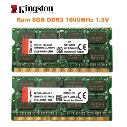 RAM Laptop 8GB DDR3 Hynix/Samsung/Kingston 1600MHz PC3 12800MHz 1.5V cho Macbook, Máy Tính Xách Tay - Bảo Hành 36 Tháng 1 Đổi 1